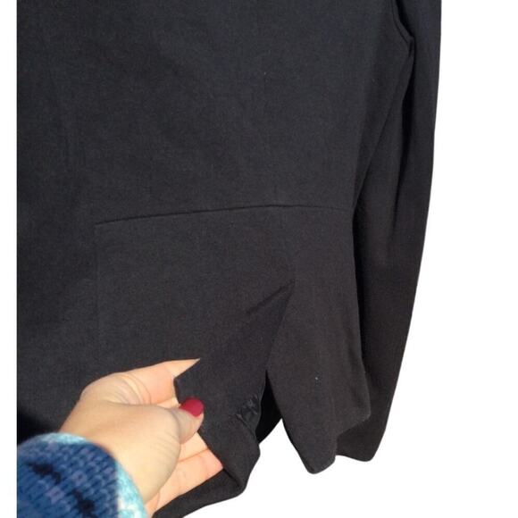 Talbots Womens Aberdeen Blazer Size 8P 8 Petites Black Classic Corporate Knit - Picture 8 of 9